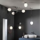 Kiwi Ceiling plafon szklany LED 2700K polerowany chrom IP44 Astro Lighting