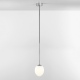 Kiwi lampa wisząca lampa wisząca szklana LED 2700K 13cm polerowany chrom IP44 Astro Lighting