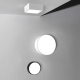 Kea 15cm okrągła kinkiet plafon LED 3000K biały z fakturą IP65 Astro Lighting