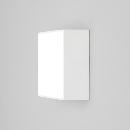 Kea 14cm kwadratowa kinkiet plafon LED 3000K biały z fakturą IP65 Astro Lighting