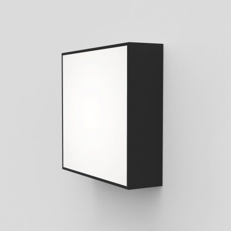 Kea 24cm kwadratowa kinkiet plafon LED 3000K czarny z fakturą IP65 Astro Lighting