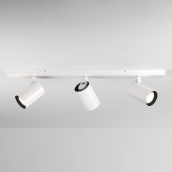 Aqua potrójny na listwie reflektor spotlight matowy biały IP44