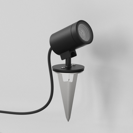 Bayville Spike Spot 12V reflektor gruntowy czarny z fakturą IP65 Astro Lighting