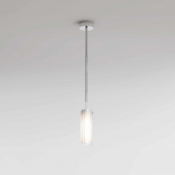 Ottavino lampa wisząca szklana polerowany chrom IP44