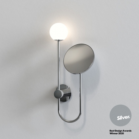 Orb kinkiet łazienkowy z lusterkiem polerowany chrom IP44 Astro Lighting