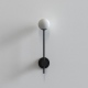 Orb pojedynczy kinkiet szklany matowy czarny IP44 Astro Lighting
