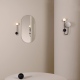 Orb pojedynczy kinkiet szklany matowy czarny IP44 Astro Lighting