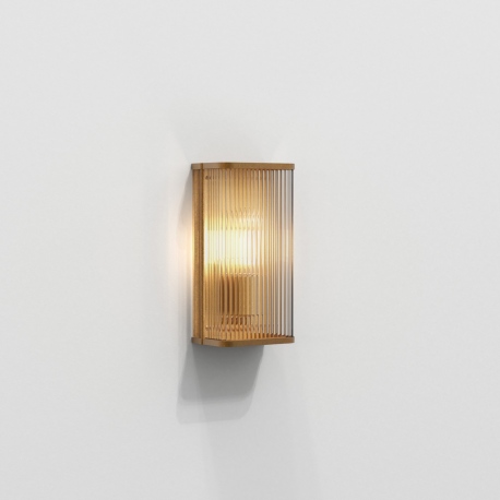 Avignon kwadratowy 30cm kinkiet szklany antyczny mosiądz IP20 Astro Lighting