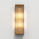 Avignon kwadratowy 50cm kinkiet szklany antyczny mosiądz IP20 Astro Lighting