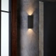 Ava 30cm kinkiet reflektor czarny z fakturą IP44 Astro Lighting