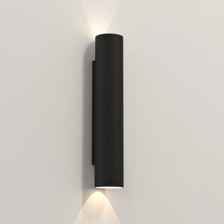Ava 40cm kinkiet reflektor czarny z fakturą IP44 Astro Lighting