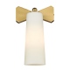 BOW kinkiet mosiężna biały klosz 14cm COSMOLight