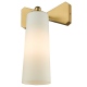BOW kinkiet mosiężna biały klosz 14cm COSMOLight