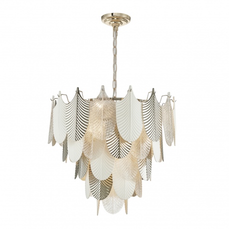 PALERMO Lampa wisząca boho stal szkło 76cm COSMOLight