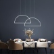 Demi lampa wisząca geometryczna LED 60cm różne kolory Ramko
