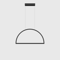 Demi lampa wisząca geometryczna LED 60cm biała czarna szara złota czerwona