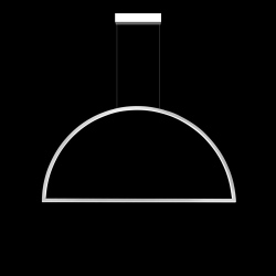 Demi lampa wisząca geometryczna LED 91cm biała czarna szara złota czerwona