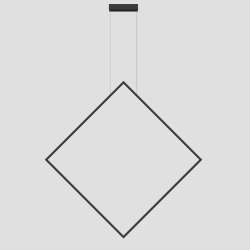 Rombo lampa wisząca geometryczna LED 117cm biała czarna szara złota czerwona