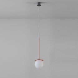 Cotton lampa wisząca kulka z kloszem 16cm różne kolory Cleoni