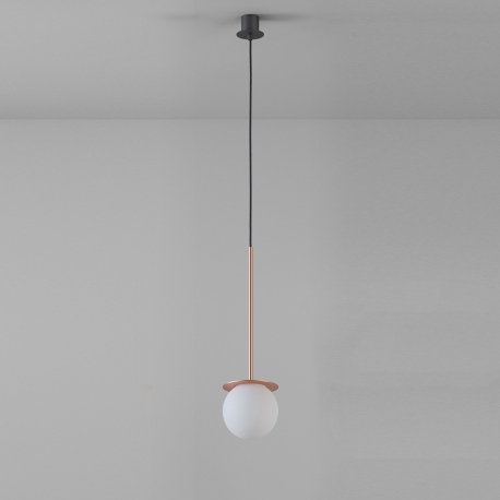 Cotton minimalistyczna lampa wisząca z kloszem 16cm różne kolory Cleoni