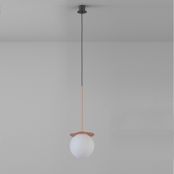 Cotton lampa wisząca kulka z kloszem 20cm różne kolory Cleoni