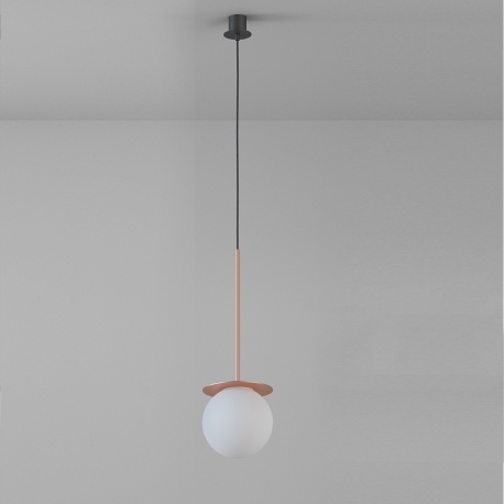 Cotton minimalistyczna lampa wisząca z kloszem 20cm różne kolory Cleoni