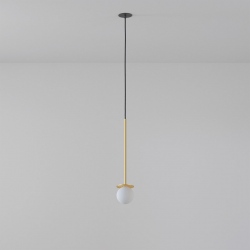 Cotton lampa wisząca wpuszczana w sufit z kloszem 10cm różne kolory