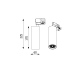 Ann LED SLM reflektor tuba projector track 2700K różne kolory Cleoni CRI 90