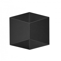 Bari kinkiet czarny LED geometryczny