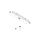 BURGOS r1 oprawa podtynkowa 7,5cm x 92cm LED 3000K lub 4000K Cleoni