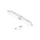 BURGOS T1 oprawa podtynkowa 7,5cm x 122cm LED 3000K lub 4000K Cleoni