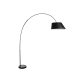 BARD lampa podłogowa czarna z abażurem 46cm Azzardo