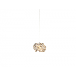 BARI 1 lampa wisząca 16cm glamour z kryształkami