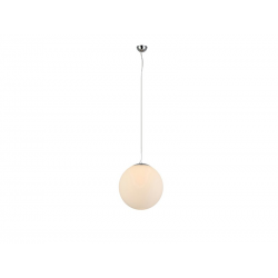 WHITE BALL 20cm lampa wisząca szklana kula