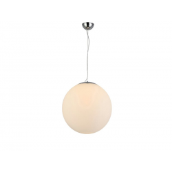 WHITE BALL 40cm lampa wisząca szklana kula