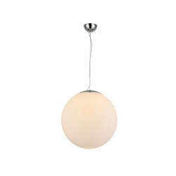 WHITE BALL 50cm lampa wisząca szklana kula