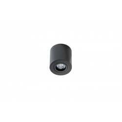 BRANT czarna tuba natynkowa GU10 9cm ruchoma
