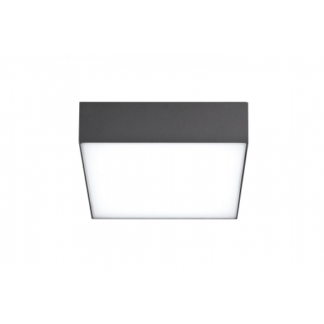 CASPER SQUARE 4000K ciemny szary plafon zewnętrzny IP54 20cm Azzardo