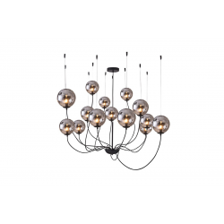 CONFLUX 14 lampa wisząca szare klosze 100cm