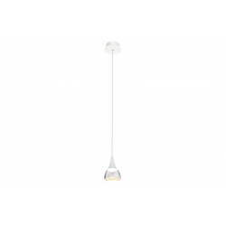 DALMATIA 1 biała lampa wisząca LED 12cm
