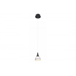 DALMATIA 1 czarna lampa wisząca LED 12cm
