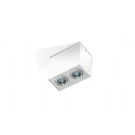 ELOY 2 biały ALUMINIUM oprawa natynkowa box GU10 ruchome reflektorki Azzardo
