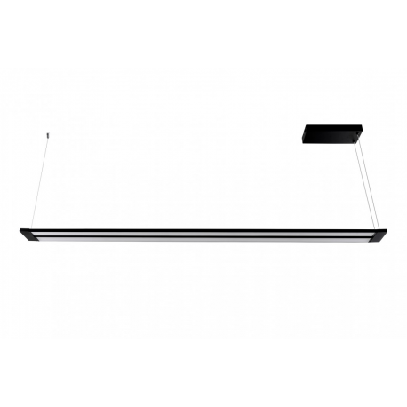 FLASH 162cm czarna lampa wisząca podwójna listwa LED obrotowa Azzardo