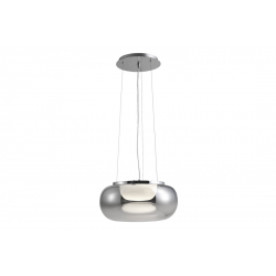 GALACTIC chrom lampa wisząca LED szklana 42cm