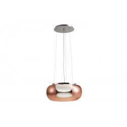 GALACTIC miedziany lampa wisząca LED szklana 42cm