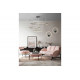 HALO 100cm+80cm+60cm czarna lampa wisząca trzy obręcze LED Azzardo