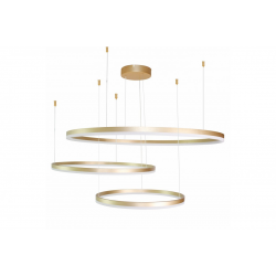 HALO 100cm+80cm+60cm złota lampa wisząca trzy obręcze LED