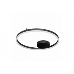 HALO 60cm czarny plafon obręcz LED