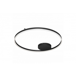 HALO 80cm czarny plafon obręcz LED