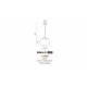 HELENA B lampa wisząca 25cm LED Azzardo